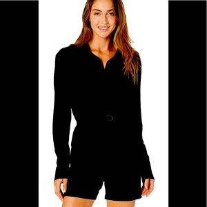 Norma Kamali Black NWT jump short XL